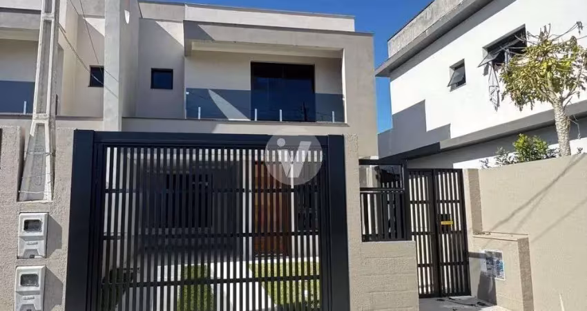 Casa nova de 3 dormitórios, localizada no res. arvorecer, bairro camobi