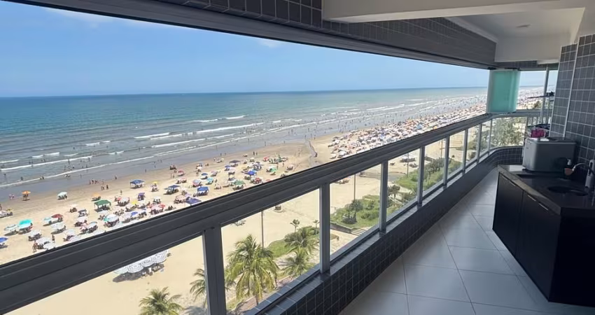 Frente mar total no Caiçara Praia Grande!