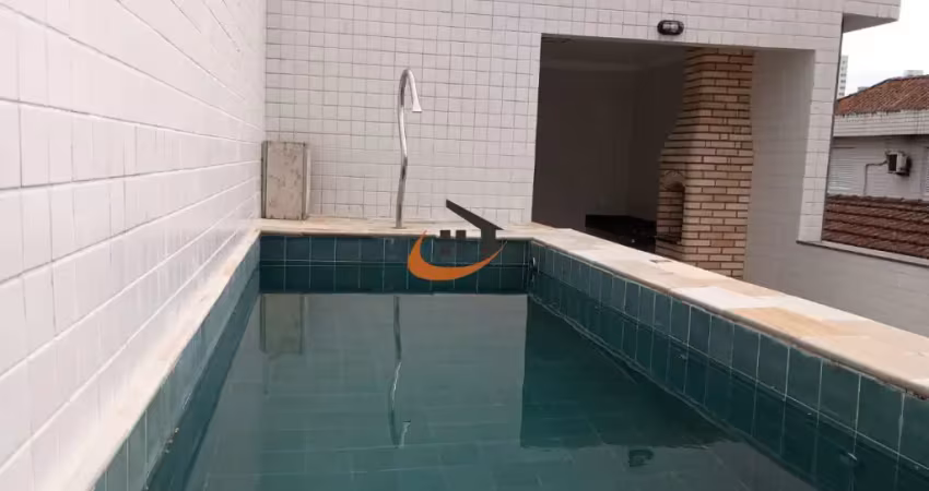 Casa sobreposta alta com 03 suítes e piscina á venda no embaré- santos