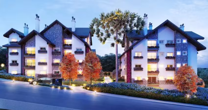 Apartamento para Venda no bairro Vila Suíça em Gramado, 2 quartos sendo 1 suíte, 2 vagas, 75 m² de área total, 75 m² privativos,