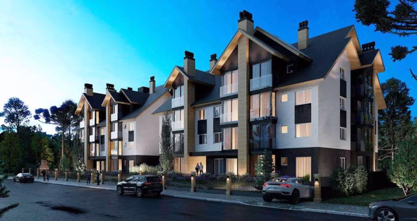 Apartamento para Venda no bairro Carniel em Gramado, 2 quartos sendo 2 suítes, 2 vagas, 84 m² de área total, 84 m² privativos,