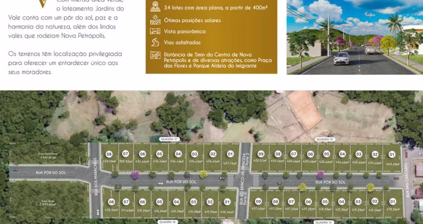 Terreno para Venda no bairro Logradouro em Nova Petrópolis, 434 m² de área total, 434 m² privativos,