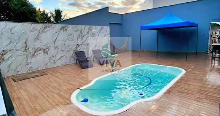 Casa de alto padrão com área de lazer á venda na praia de santa mônica, guarapari-es