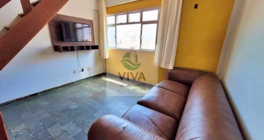 Cobertura duplex mobiliado composto por 3 quartos  á venda na praia do morro, guarapari-es