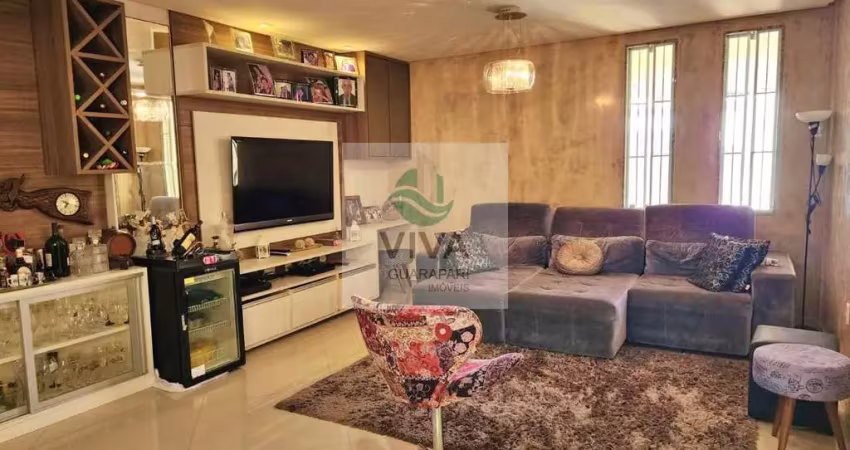 Casa duplex composto por 3 quartos com área gourmet á venda na praia do morro, guarapari-es.