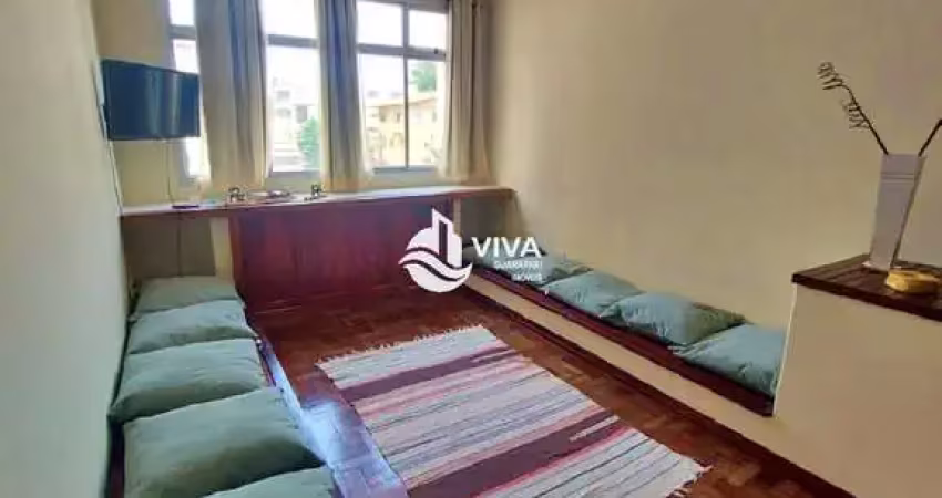 Apartamento mobiliado composto por 3 quartos para aluguel anual no centro de guarapari-es, realize negócios imobiliários.