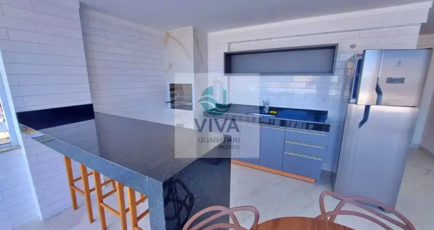 Apartamento à venda na praia do morro em guarapari-es: 2 quartos, 1 suíte, 2 salas, 2 banheiros, 1 vaga, 70m². venha conferir!