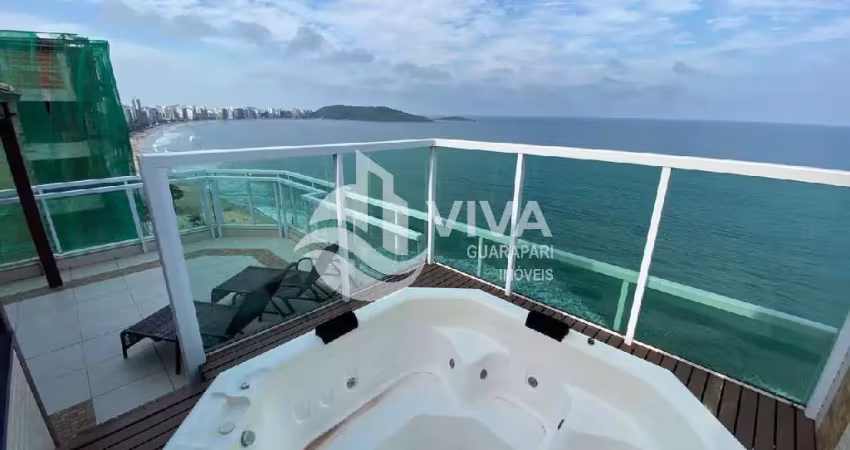 Imperdível cobertura à venda em guarapari-es, praia do morro: 3 quartos, 2 suítes, 3 salas, 2 banheiros, 3 vagas, 247 m².
