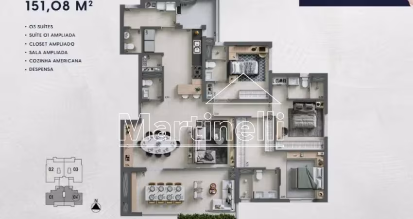 Apartamento Padrão em Ribeirão Preto
