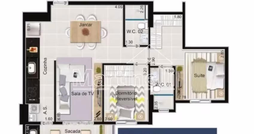 Apartamento com 2 quartos à venda no República, Ribeirão Preto 