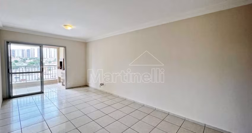 Apartamento de 93m² para locação no Condomínio Monte Carmelo, próximo à Avenida Leais Paulista - Bairro Santa Cruz, Ribeirão Preto/SP.