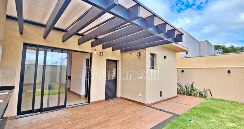 Casa térrea com 156m² de área construída para Locação e Venda no Condomínio Terras de San Pedro - Bairro Reserva San Pedro, Ribeirão Preto/SP.