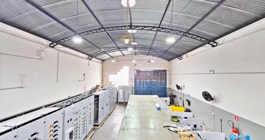 Galpão comercial de 590m² de área construída para venda e locação - Bairro Parque Industrial Lagoinha, Ribeirão Preto/SP.