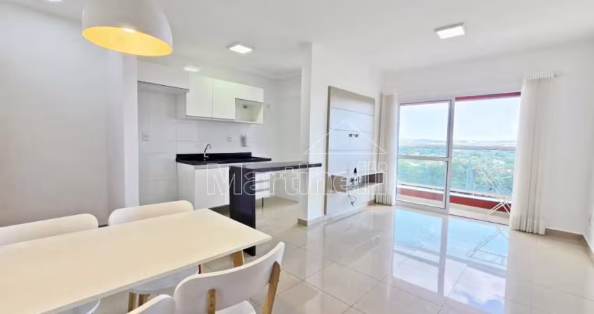 Apartamento de 61m² de área útil para locação no Edifício Ermelinda Chaves, próximo a Faculdade UNIP - Bairro Jardim Nova Aliança, Ribeirão Preto/SP.