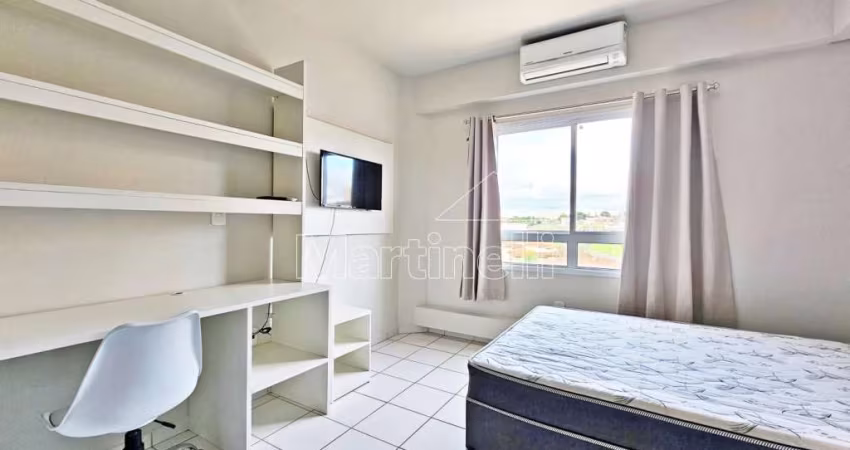 Studio mobiliado de 22m² de área útil para locação no Condomínio The Spot, próximo a Faculdade UNAERP - Bairro Iguatemi, Ribeirão Preto/SP.