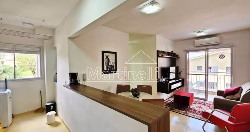 Apartamento mobiliado de 67m² de área útil à venda, próximo a Avenida Professor João Fiúsa, Ribeirão Preto/SP.