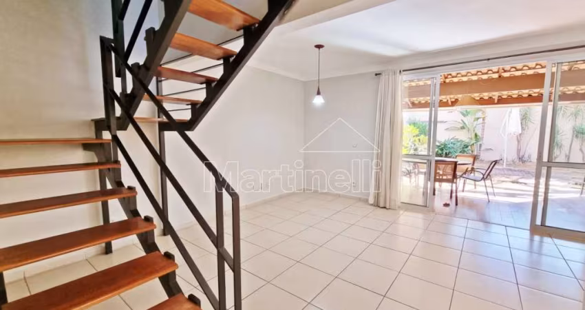 Sobrado de 186m² de área construída para locação no Condomínio San Diego, próximo a Villa Sucreê - Bairro Cond. San Diego, Ribeirão Preto/SP.