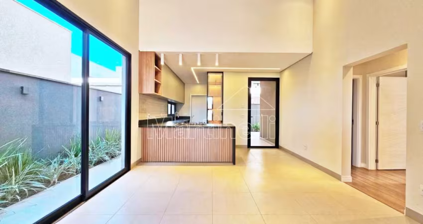 Casa térrea de 149m² de área construída para locação no Condomínio Vivendas da Mata Residencial, Ribeirão Preto/SP.