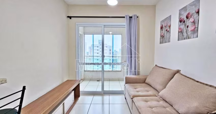 Apartamento mobiliado de 44m² de área útil para locação - Bairro Jardim Nova Aliança, Ribeirão Preto/SP.