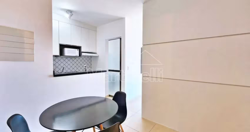 Flat semi mobiliado para locação no condomínio vila boim center, próximo a faculdade faap - ribeirão preto/sp.