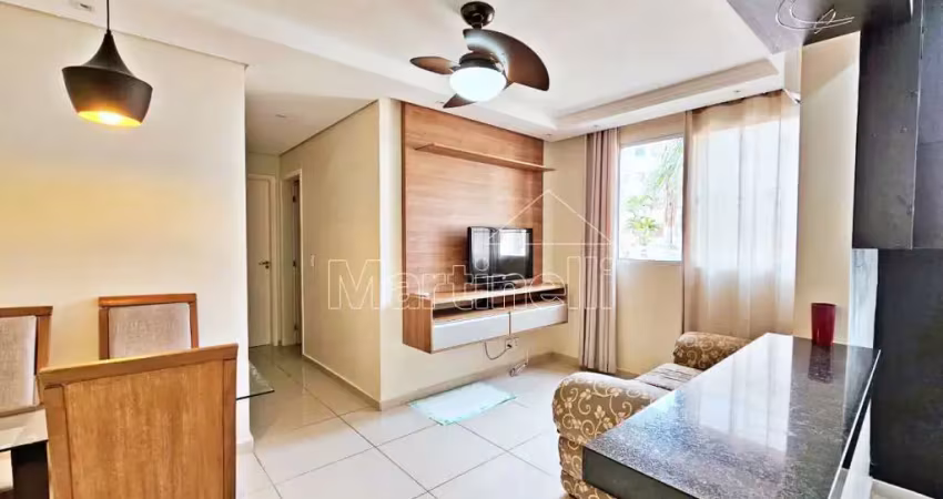 Apartamento semi mobiliado de 49m² de área útil para venda e locação no condomínio regalle club - bairro parque industrial lagoinha, ribeirão preto/sp.