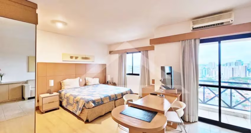 Flat para locação no edifício araucária plaza, próximo a avenida antônio diederichsen - ribeirão preto/sp.
