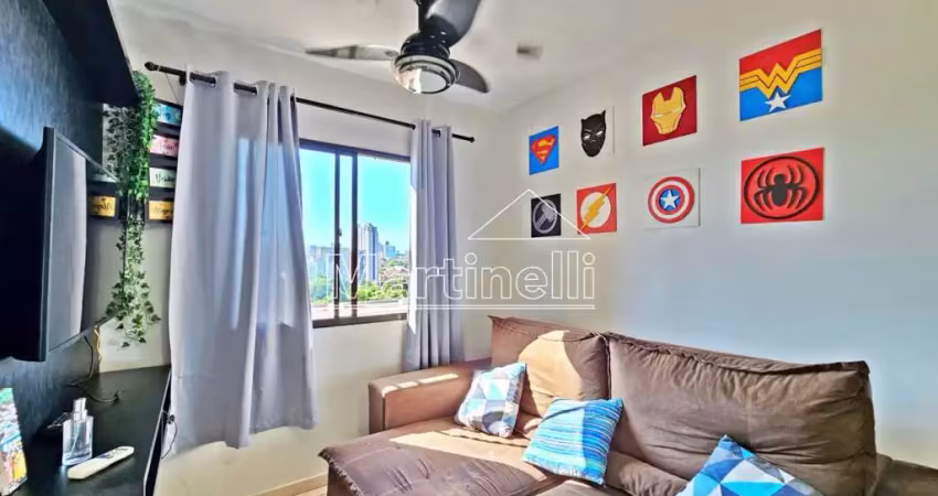 Apartamento semi mobiliado à venda no edifício parc juruá, próximo à rua dos andradas - ribeirão preto/sp.
