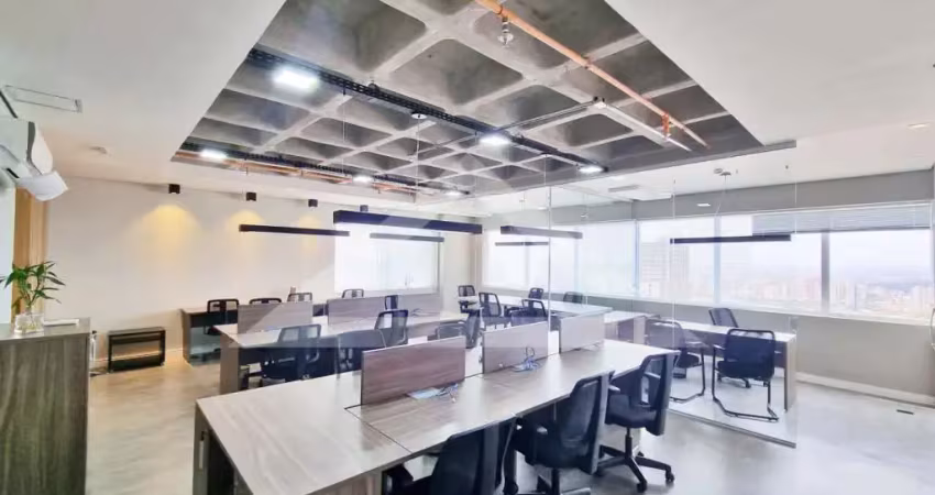 Sala comercial mobiliada para locação no edifício trio office, próximo a avenida professor joão fiúsa - ribeirão preto/sp.