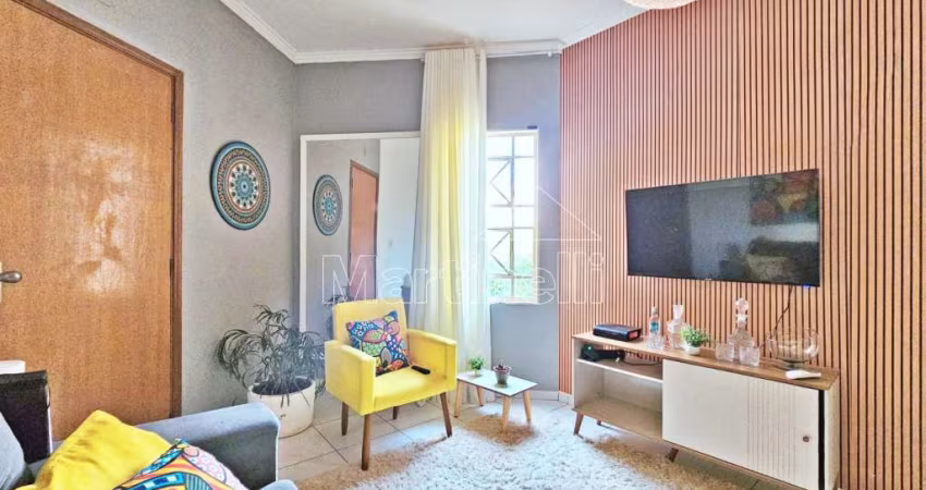 Apartamento mobiliado de 36m² de área útil para locação, próximo ao Parque Carlos Raya - Bairro Jardim Irajá, Ribeirão Preto/SP.