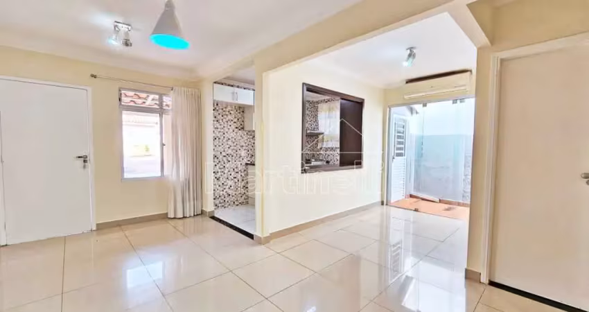 Casa térrea de 67m² de área construída para locação - Bairro Cond. Village Jardim dos Gerânios, Ribeirão Preto/SP.