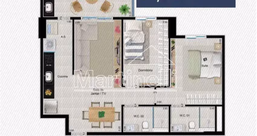 Apartamento à venda no condomínio prizma caramuru, próximo a avenida professor joão fiúsa - ribeirão preto/sp.