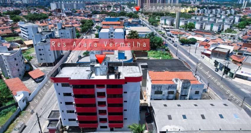 Apartamento 2/4 Suíte C/ Elevador, Sombra No Condomínio Arara Vermelha