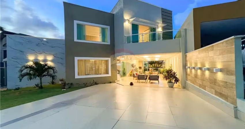 Luxuosa residência duplex 5/5 sendo 04 suítes no cond green woods
