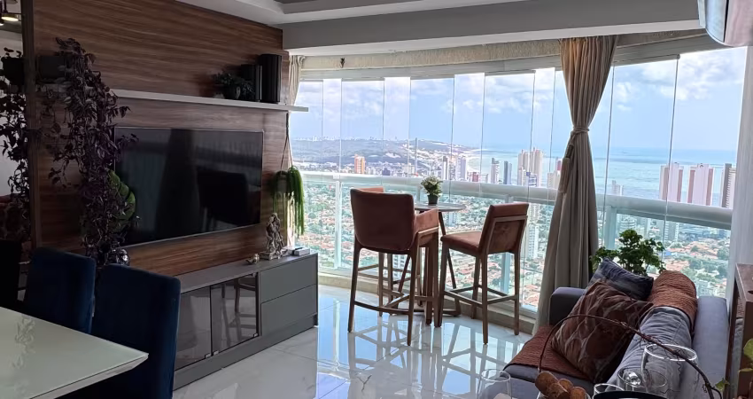 Belíssimo apartamento 2/4 suíte, mobiliado com vista mar - ponta negra