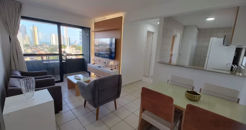 Lindo apartamento 2/4 suíte vista mar no residencial therramare