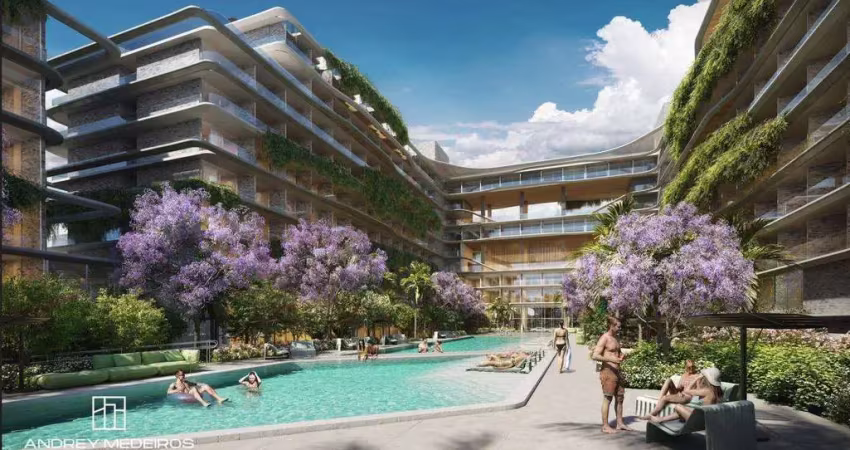 Flat com 1 dormitório à venda, 29 m² por r$ 550.000,00 - ponta de campina - cabedelo/pb