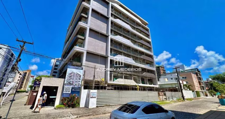 Flat com 1 dormitório à venda, 25 m² por r$ 388.000,00 - intermares - cabedelo/pb