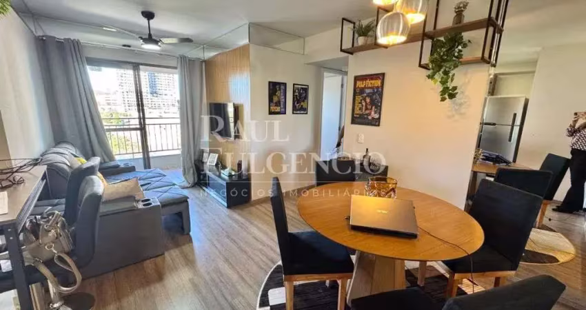 Apartamento mobiliado de 2 dormitorios com lazer completo na gleba fazenda palhano