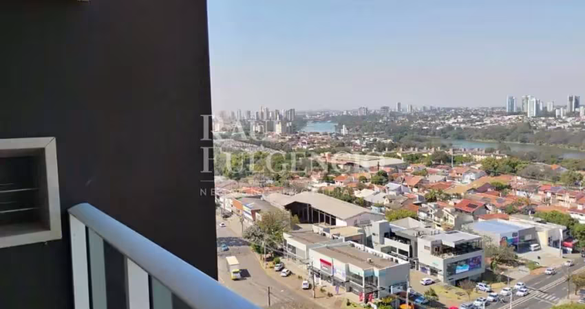 Apartamento novo com linda vista para o lago igapo, sala estendida, 2 quartos sendo 1 suite no edificio vista parque