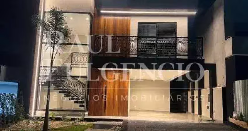 Sobrado novo com piscina, condominio taua aracari 208 m2 de construcao, 4 suites sendo suite master com closet.