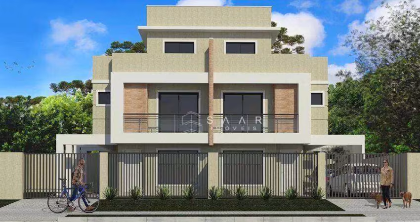 Sobrado com 3 dormitórios à venda, 105 m² por r$ 690.000,00 - pinheirinho - curitiba/pr
