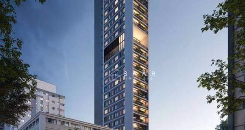 Studio com 27 m por R$317.000,00 no Centro de Curitiba