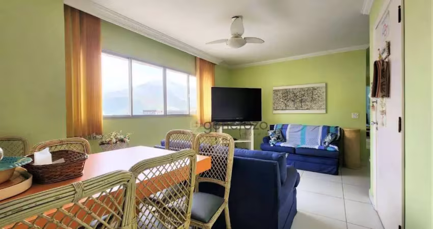 Apartamento para venda na praia de pitangueiras, 02 dormitórios, com sacada, 01 vaga de garagem