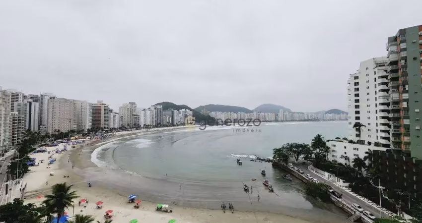 Apartamento a venda na praia das astúrias, frente ao mar, 02 dormitórios, com garagem e lazer