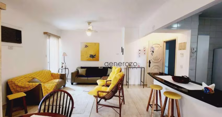 Apartamento a venda na praia da enseada, 03 dormitórios, com 02 vagas de garagem e lazer