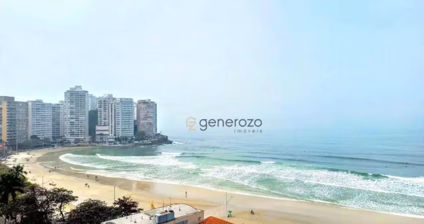 Apartamento á venda na praia das pitangueiras, 03 dormitórios, 02 vagas de garagem, frente mar