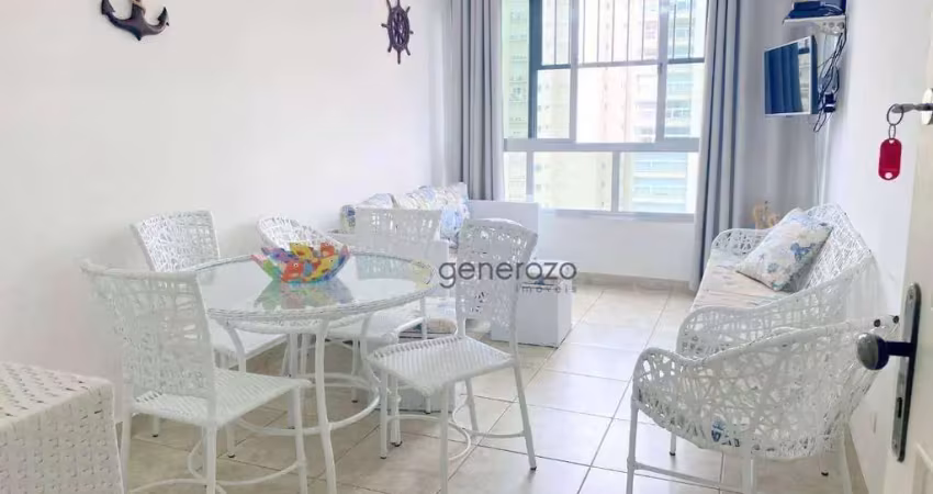 Apartamento à venda na praia das pitangueiras, 02 dormitórios, 01 vaga