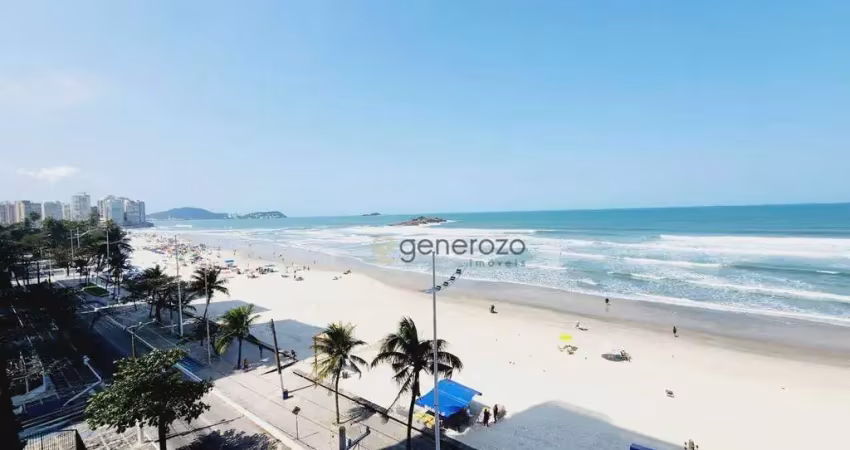 Apartamento a venda na praia  das pitangueiras, frente ao mar, 03 dormitórios com 02 vagas e lazer no prédio