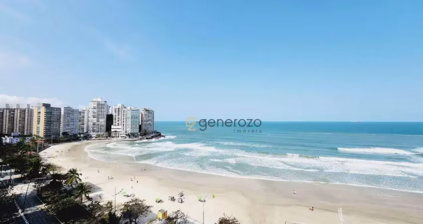 Apartamento a venda na praia das pitangueiras, frente ao mar, 04 dormitórios, com 01 vaga de garagem