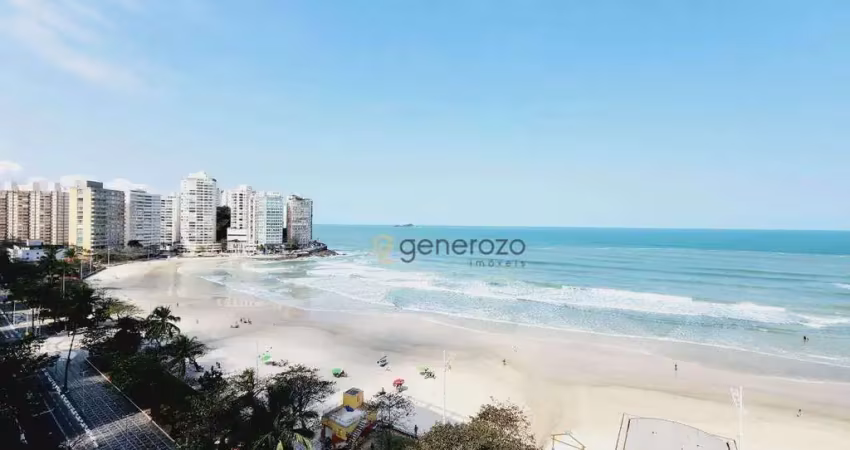 Apartamento a venda na praia das pitangueiras, frente ao mar, 03 dormitórios, com 01 vaga de garagem
